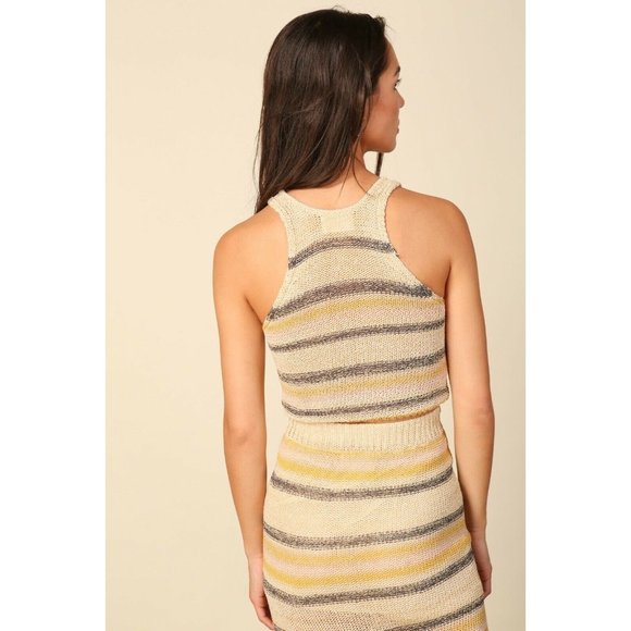 Line & Dot Summer Nights Sweater Tank Top Multi S - Picture 4 of 6